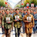 Участие действующих участников СВО в «Бессмертном полку» в Железноводске: Связь поколений через память и искусство Историческое событие в Железноводске
